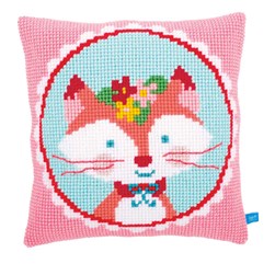 Coussin point de croix Vervaco La renarde coquette