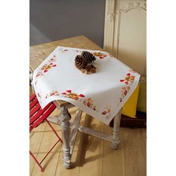 kit Nappe - Broderie Point de Croix compté Vervaco Le hérisson de l'automne