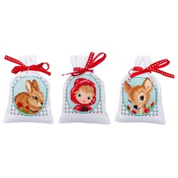 Sachets senteur à broder Vervaco Les amis du petit chaperon rouge