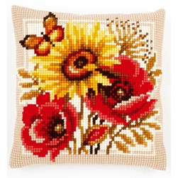 Coussin point de croix Vervaco Automne floral