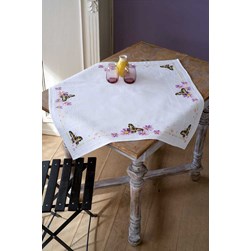 kit Nappe - Broderie Point de Croix compté Vervaco Papillons éphémères