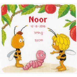 Broderie naissance Vervaco Maya et ses amis