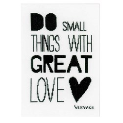 kit Point de croix Vervaco Small things with great love