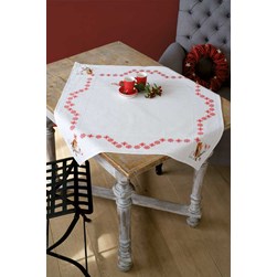 kit Nappe - Broderie Point de Croix compté Vervaco Rouge-gorge sikas