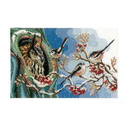 kit Point de croix Vervaco Le repair du hibou