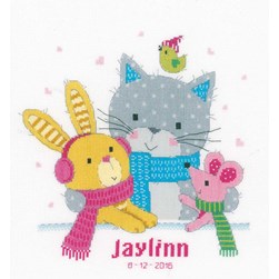 Broderie naissance Vervaco Mes doudous préférés