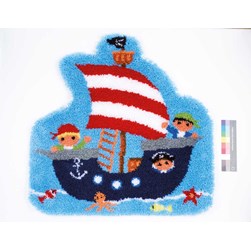 Tapis Point Noué Vervaco Le bateau des petits pirates