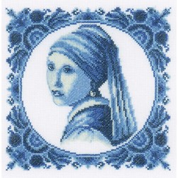 kit Point de croix Lanarte La femme laitière