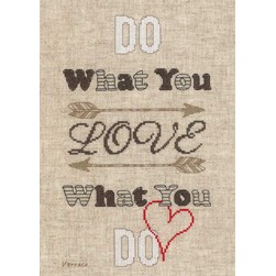 kit Point de croix Vervaco Fais ce que tu aimes