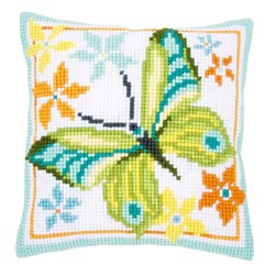 Coussin point de croix Vervaco Papillon light