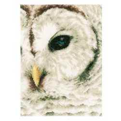 kit Point de croix Lanarte Le hibou blanc