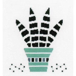 kit Point de croix Vervaco Succulente Aloe vera