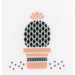 kit Point de croix Vervaco Cactus arrondi