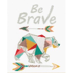 kit Point de croix Vervaco L'ours indien