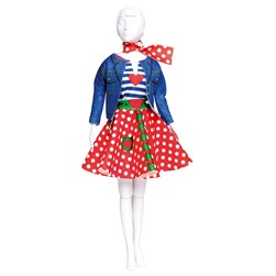 DressYourDoll Patron DRESS YOUR DOLL Lucy Polka Dots
