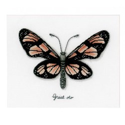 kit Point de croix Vervaco Le papillon orange