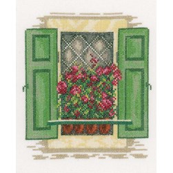 kit Point de croix Lanarte Les volets verts