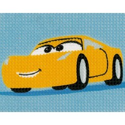 kit Canevas - Gros trous Vervaco Cruz en route - Disney cars