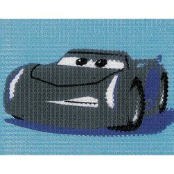 kit Canevas - Gros trous Vervaco Jackson Storm - Disney cars