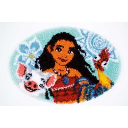 Tapis Point Noué Vervaco Moana Vaiana et ses amis Disney