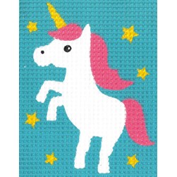 kit Canevas - Gros trous Vervaco Les étoile de la licorne