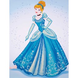 Broderie diamant Vervaco La robe de Cendrillon Disney