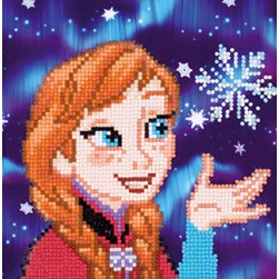 Broderie diamant Vervaco Anna et le flocon - Reine des neiges