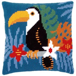 Coussin point de croix Vervaco Toucan