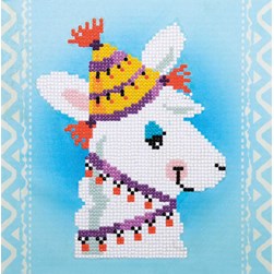 Broderie diamant Vervaco Lama traditionnel