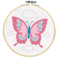 Kit feutrine Vervaco Kit feutrine papillon pastel