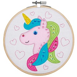 Kit feutrine Vervaco Kit feutrine ma petite licorne