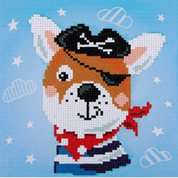 Broderie diamant Vervaco Chien pirate