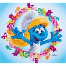 Broderie diamant Vervaco Schtroumpfette