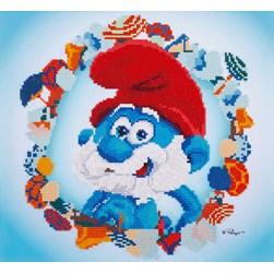 Broderie diamant Vervaco Grand Schtroumpf