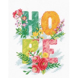 kit Point de croix Vervaco Espoir en couleur
