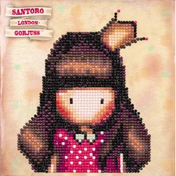 Broderie diamant Vervaco Carte de voeux imprimée princesse - Gorjuss