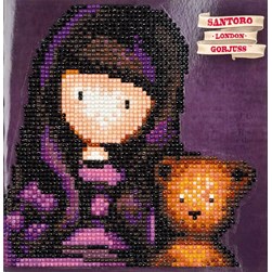 Broderie diamant Vervaco Carte de voeux imprimée mon ourson - Gorjuss