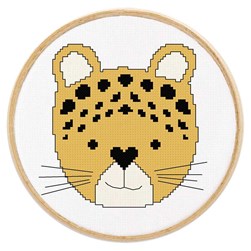 kit Point de croix Princesse Léopard rigolo