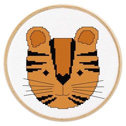 kit Point de croix Princesse Tigre rigolo