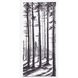 kit Point de croix Permin Les arbres de la forêt en hiver