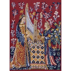 kit Point de croix Princesse Dame à la licorne - L'ouie