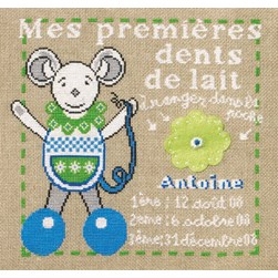 kit Point de croix Princesse Lapetite souris est passée