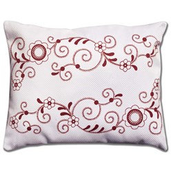 Coussin broderie Traditionnelle Princesse Arabesque Bordeaux