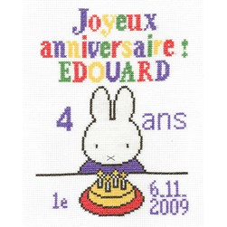 kit Point de croix Princesse L'anniversaire de Miffy