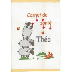Kit Protège carnet santé à broder Princesse Saute mouton