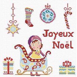 kit Point de croix Princesse Tous prêts pour Noël