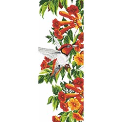 kit Point de croix Princesse Colibri de jour