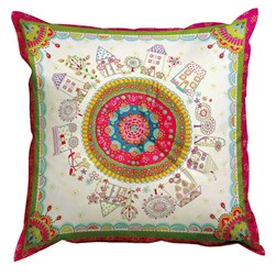 Coussin broderie Traditionnelle Princesse Vivre sur le planète