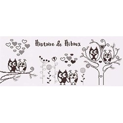 kit Point de croix Princesse L'histoire des hibous