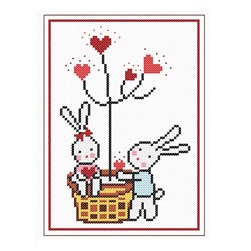 kit Point de croix Princesse Cultivons l'amour